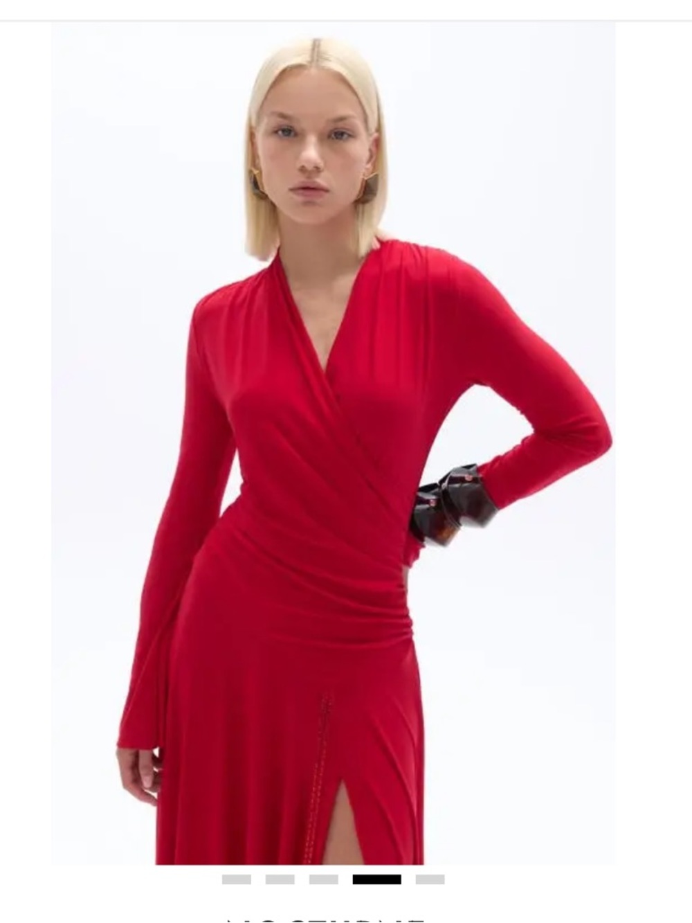 NOCTURNE Double-Breasted Long Dress